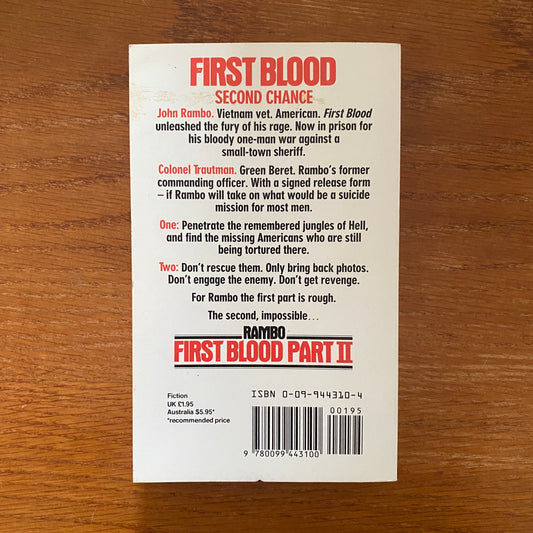 Rambo First Blood Part 2 - David Morrell