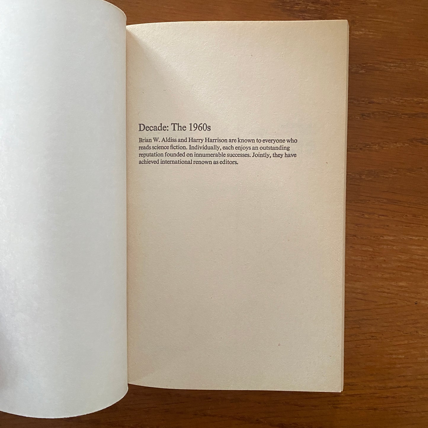 Decade the 1960's - Brian W. Aldiss & Harry Harrison