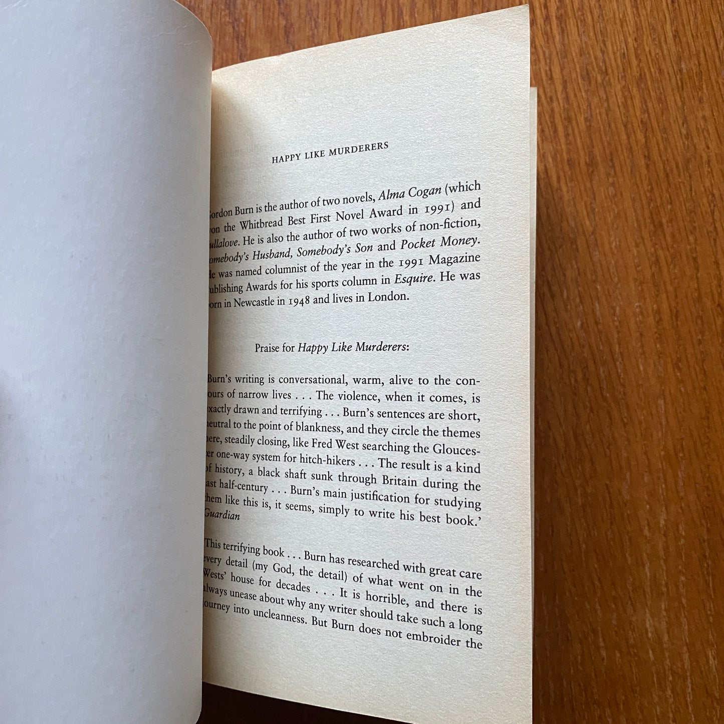 Happy Like Murderers - Gordon Burn