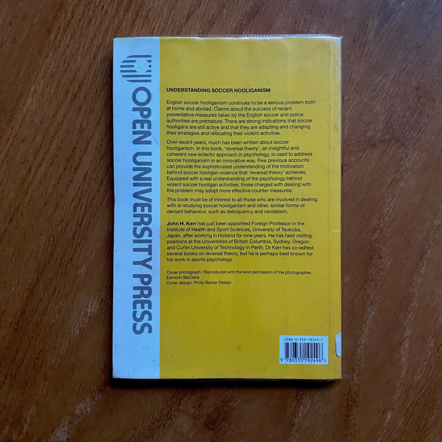 Understanding Soccer Hooliganism - John H. Kerr