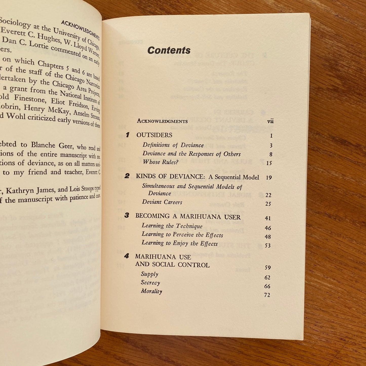 Outsiders: Studies in the Sociology of Deviance Howard S. Becker