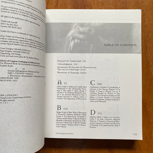 The Werewolf Book: The Encyclopedia Of Shape-Shifting Beings - Brad Steiger