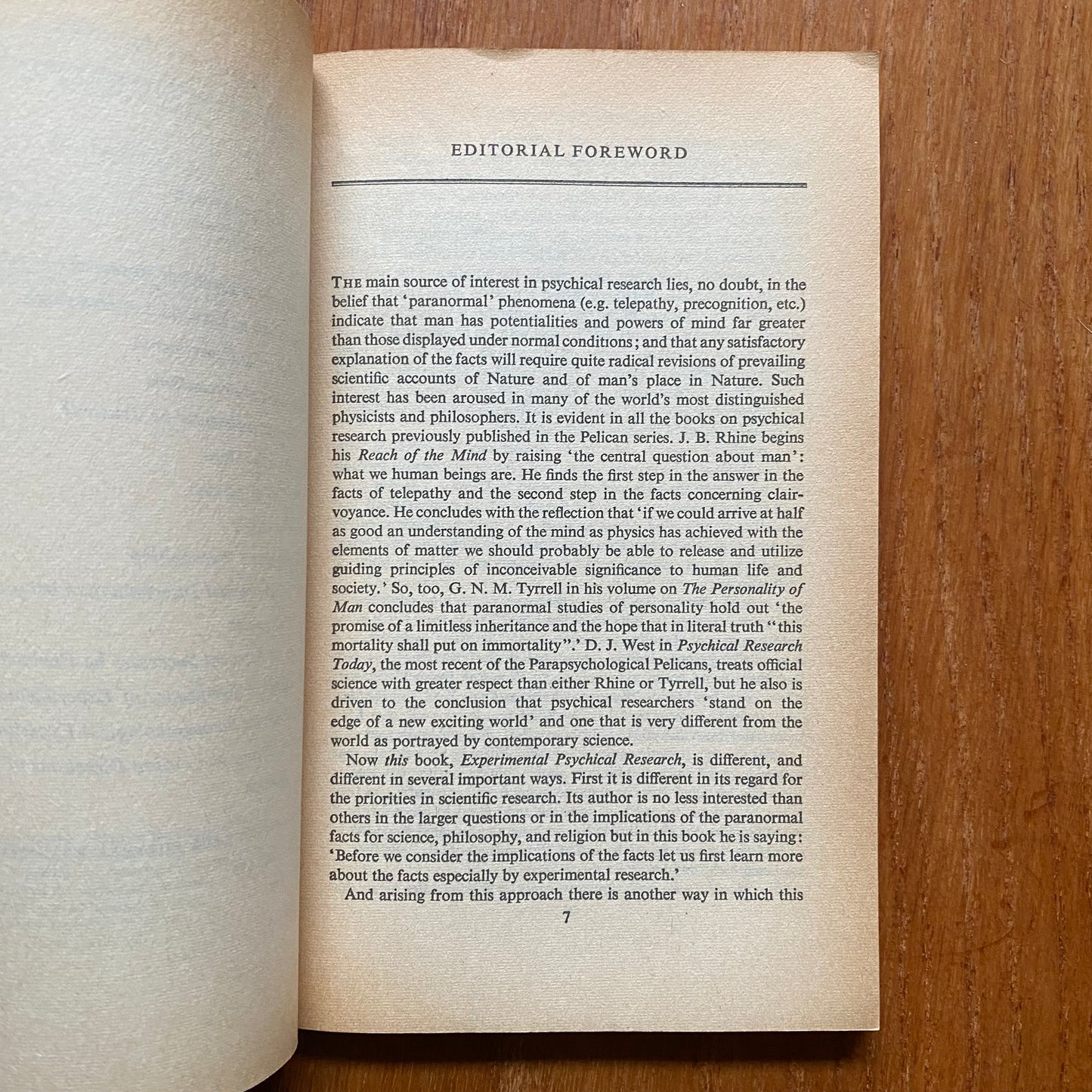 Experimental Psychical Research by Thouless Robert