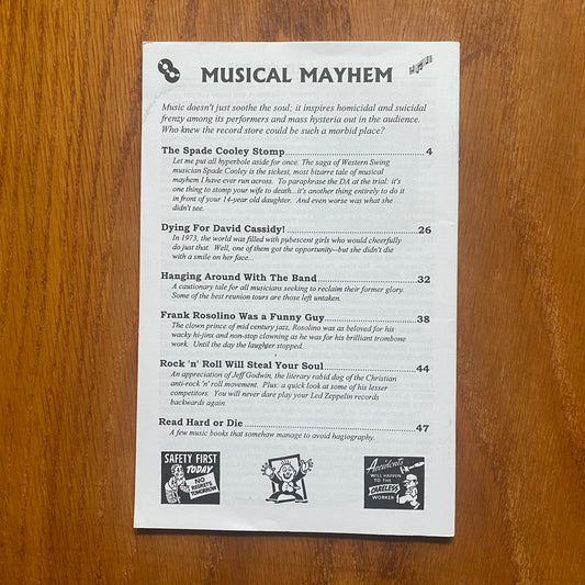 Murder Can Be Fun #19 Musical Mayhem – John Marr
