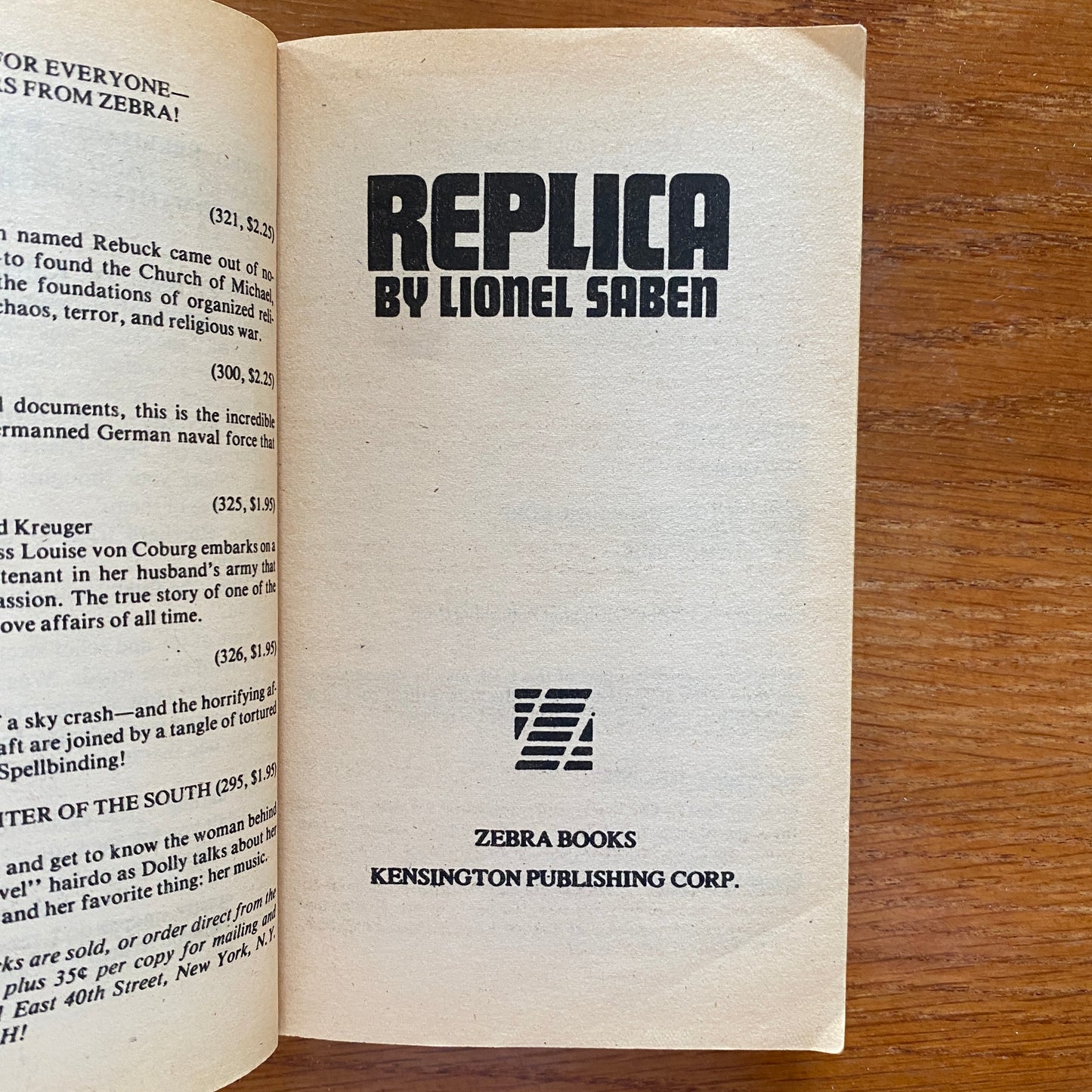 Replica - Lionel Saben