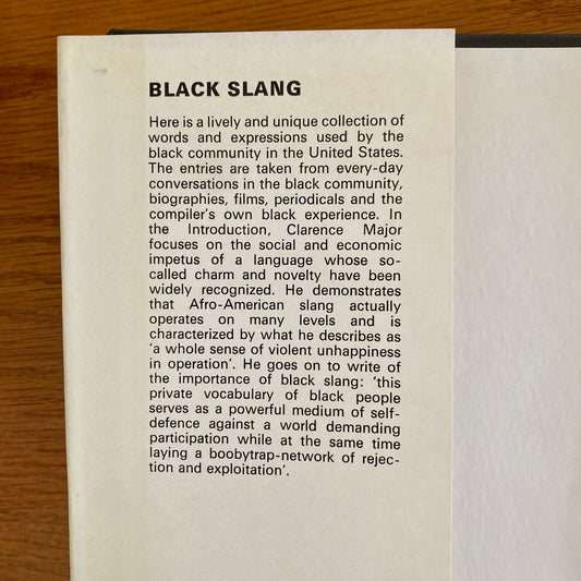 Black Slang - Clarence Major