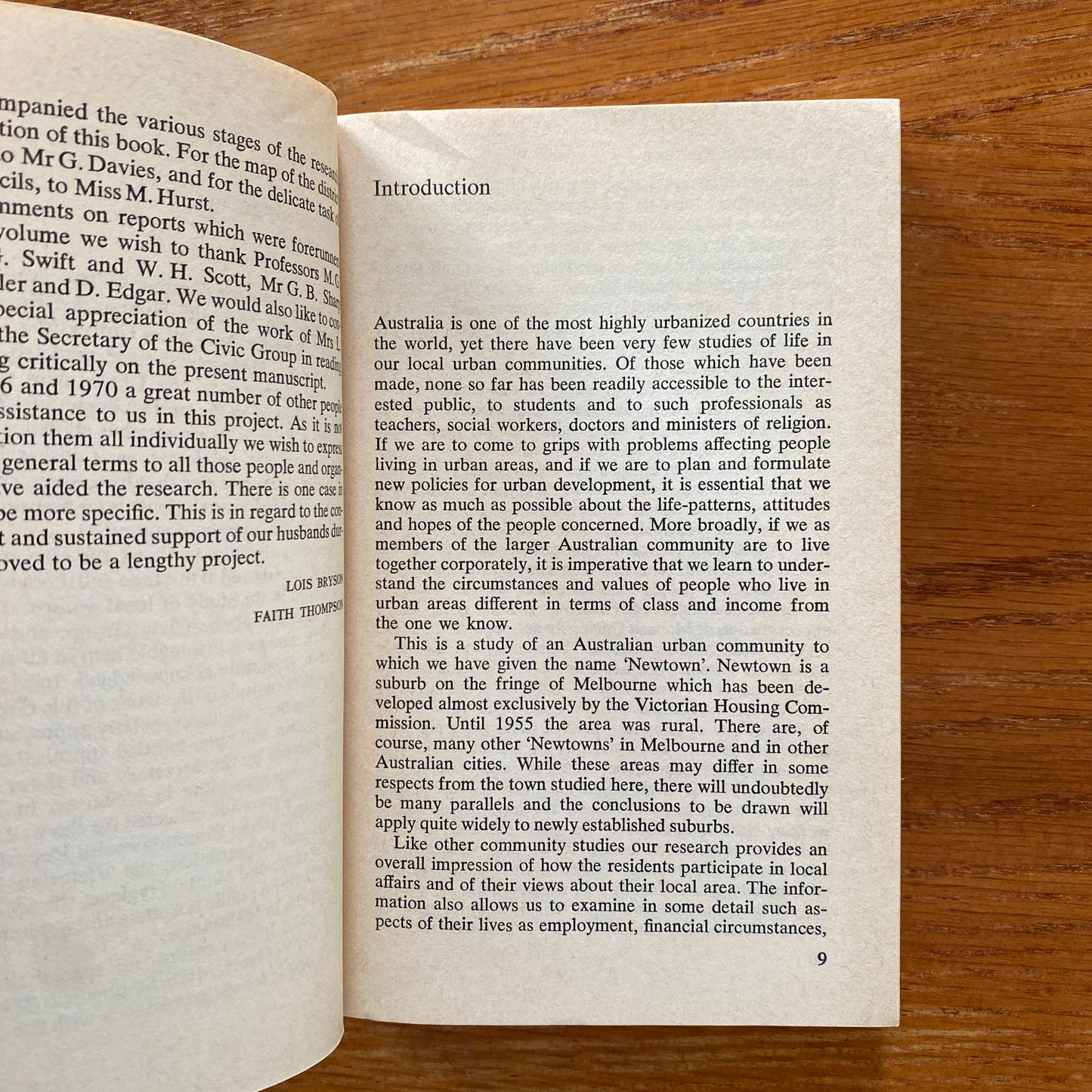 The Australian Newtown - Lois Bryson  & Grace Thompson