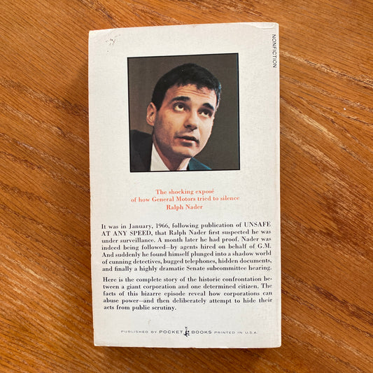 The Investigation Of Ralph Nader - Thomas Whiteside