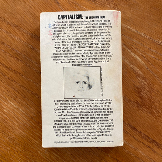 Capitalism: The Unknown Ideal - Ayn Rand