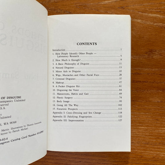 Methods Of Disguise - John Sample