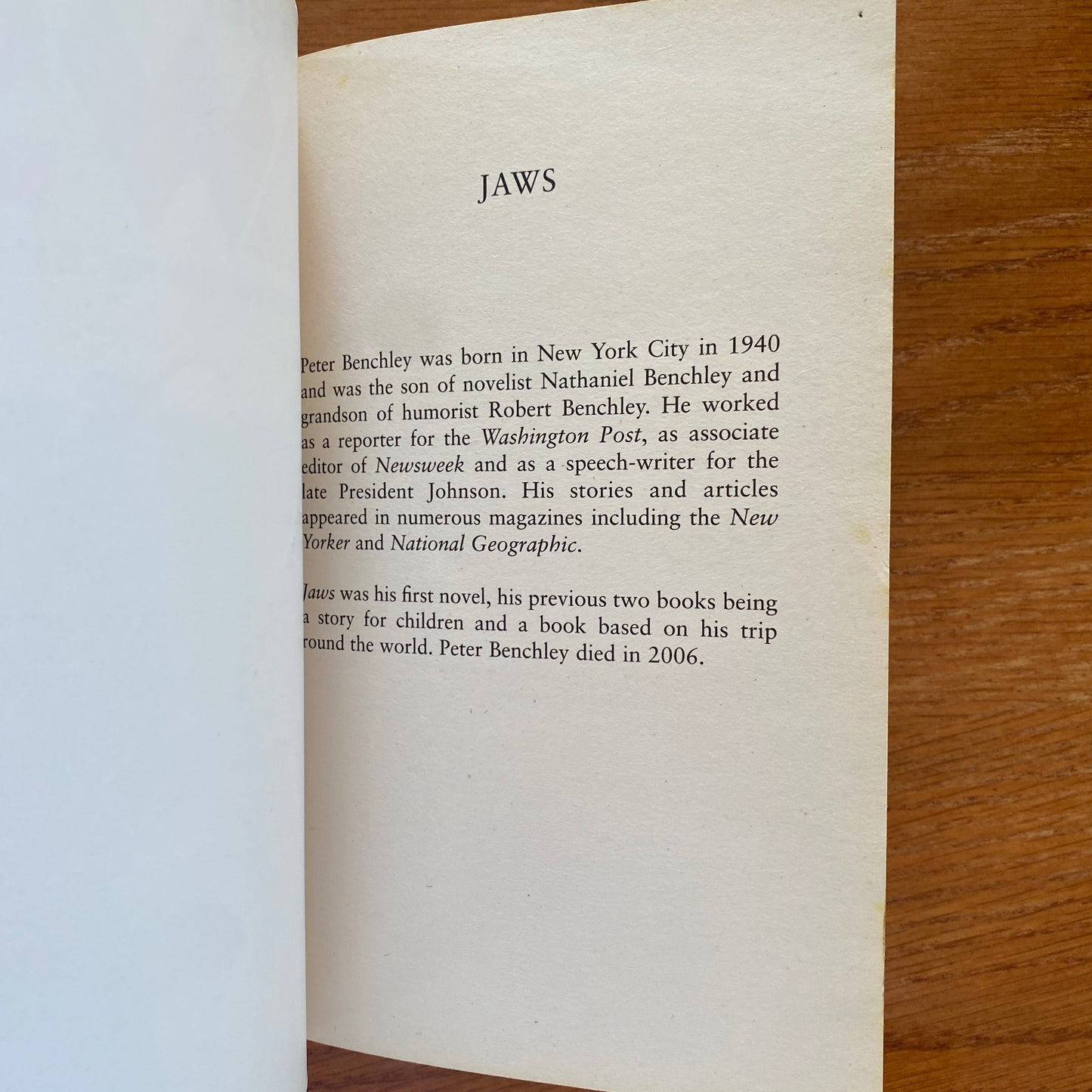 Jaws - Peter Benchley