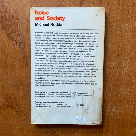 Noise and Society - Charles Rodda