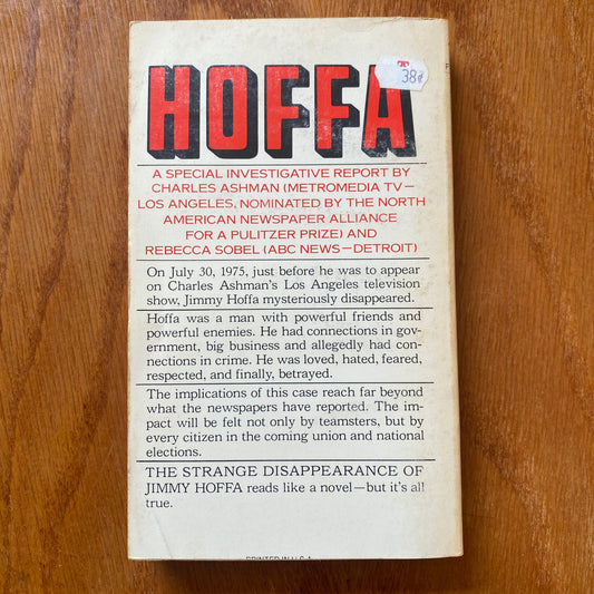 The Strange Disappearance of Jimmy Hoffa - Ashman & Sobel
