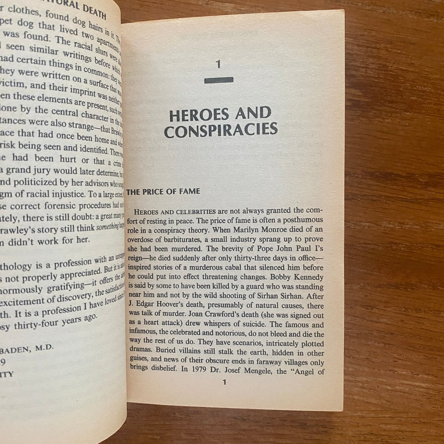 Unnatural Death: Confessions Of A Medical Examiner - Michael M. Baden MD