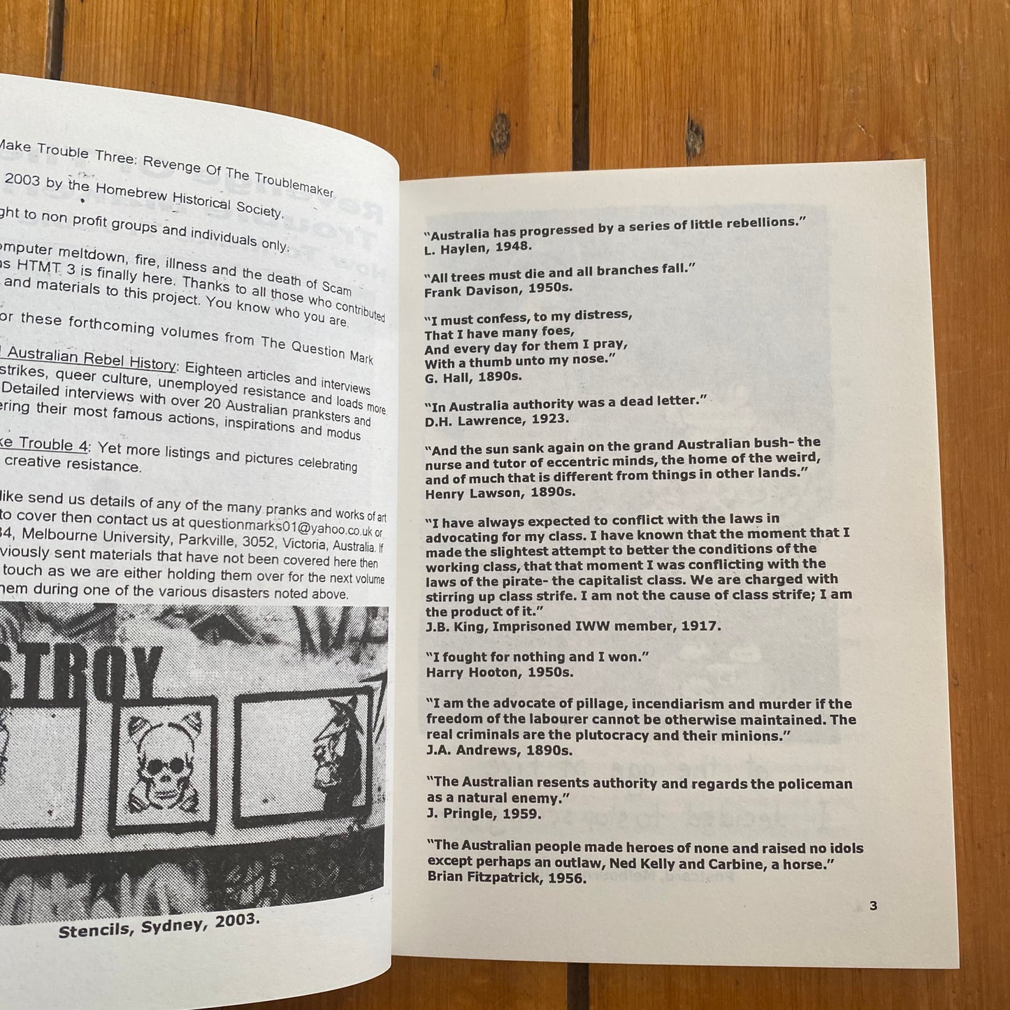 How to Make Trouble and Influence People #3 - Revenge of the Trouble Maker