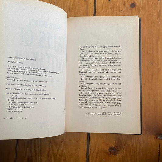 Fire Burn: Tales of Witchery, a collection of true accounts of witchcraft and demonology by Ken Radford