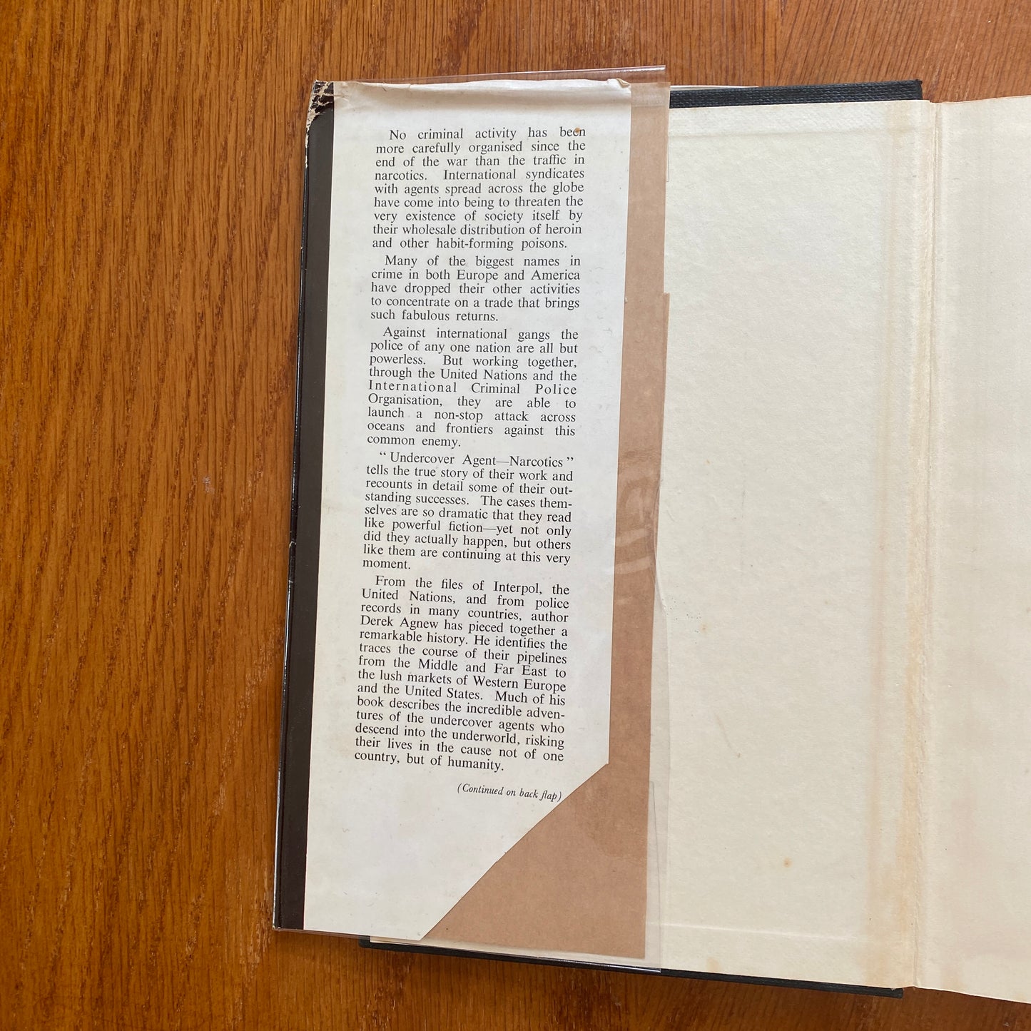 Undercover Agent Narcotics - Derek Agnew