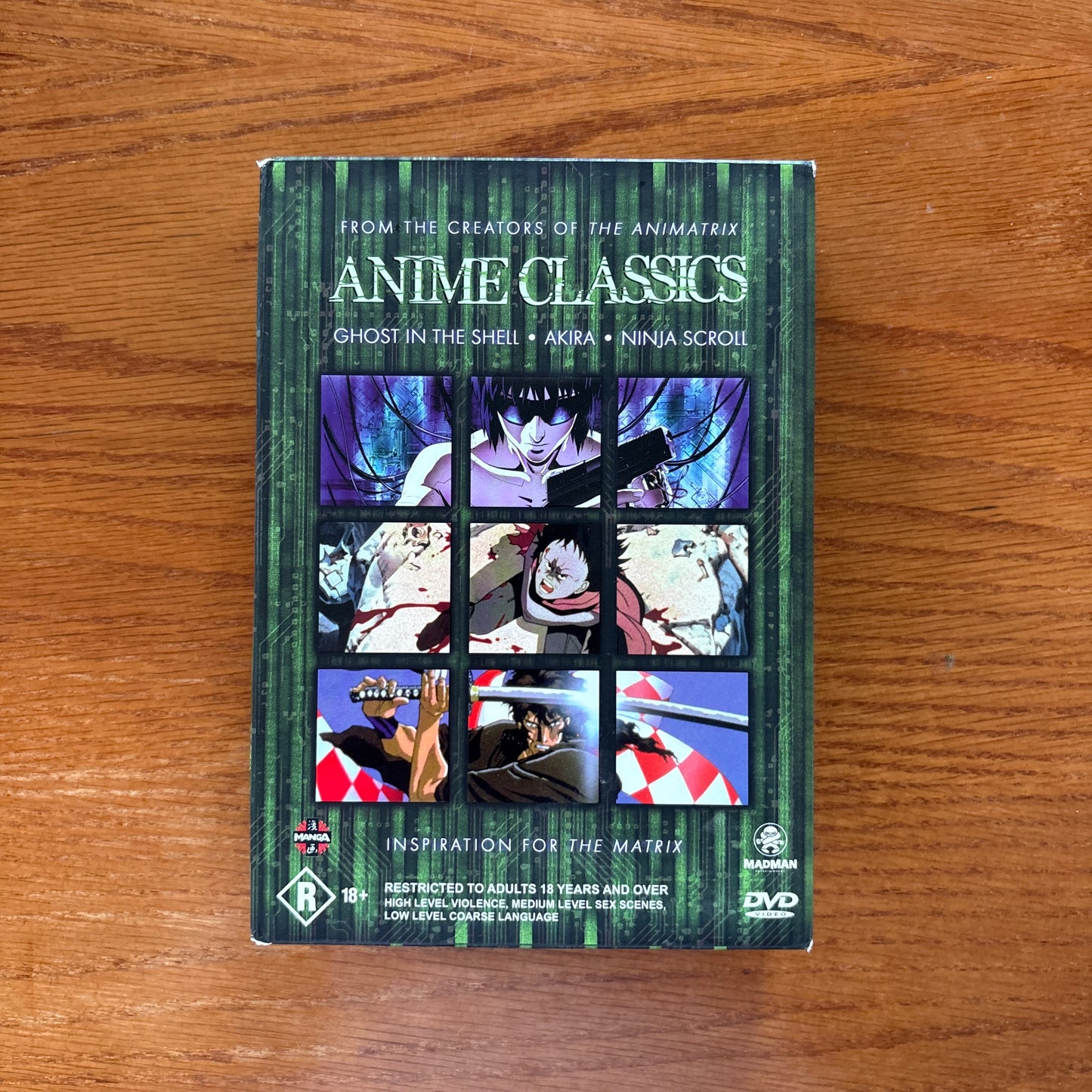 Ghost In The Shell / Akira / Ninja Scroll - Anime Classics Boxset