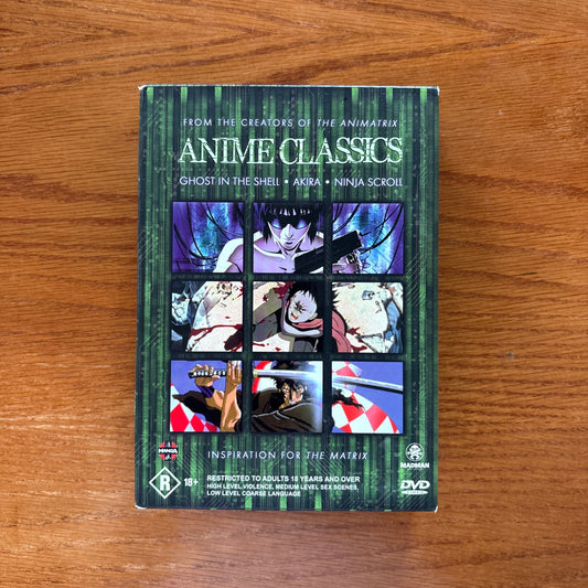 Ghost In The Shell / Akira / Ninja Scroll - Anime Classics Boxset