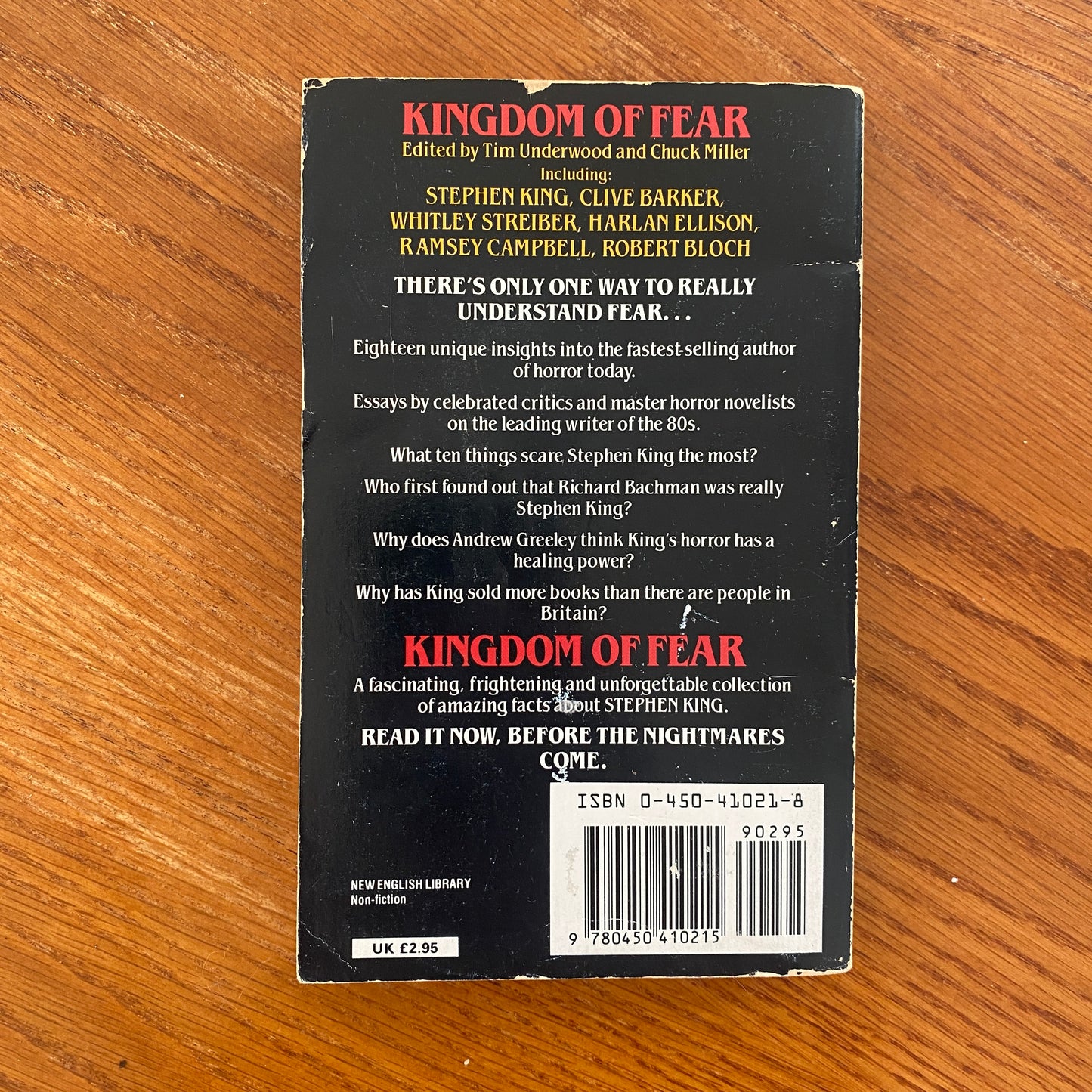 Kingdom Of Fear: The World Of Stephen King - Tim Underwood & Chuck Miller