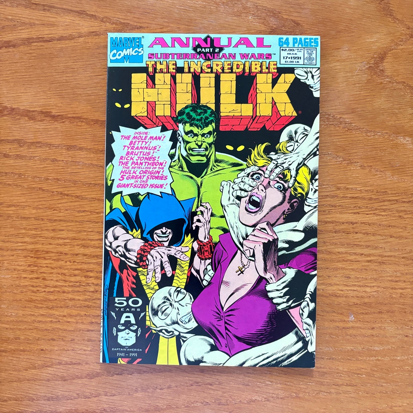 The Incredible Hulk Annual Part 2 Subterranean Wars #17 1991