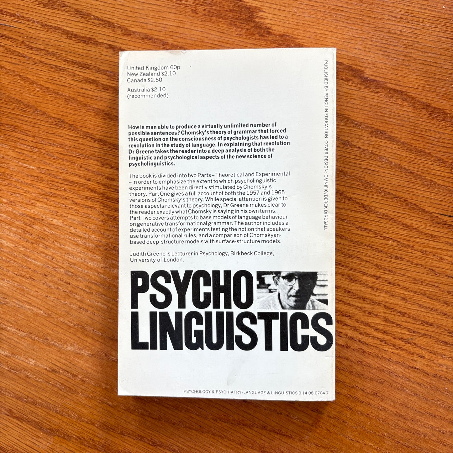 Psycho Linguistics - Judith Greene