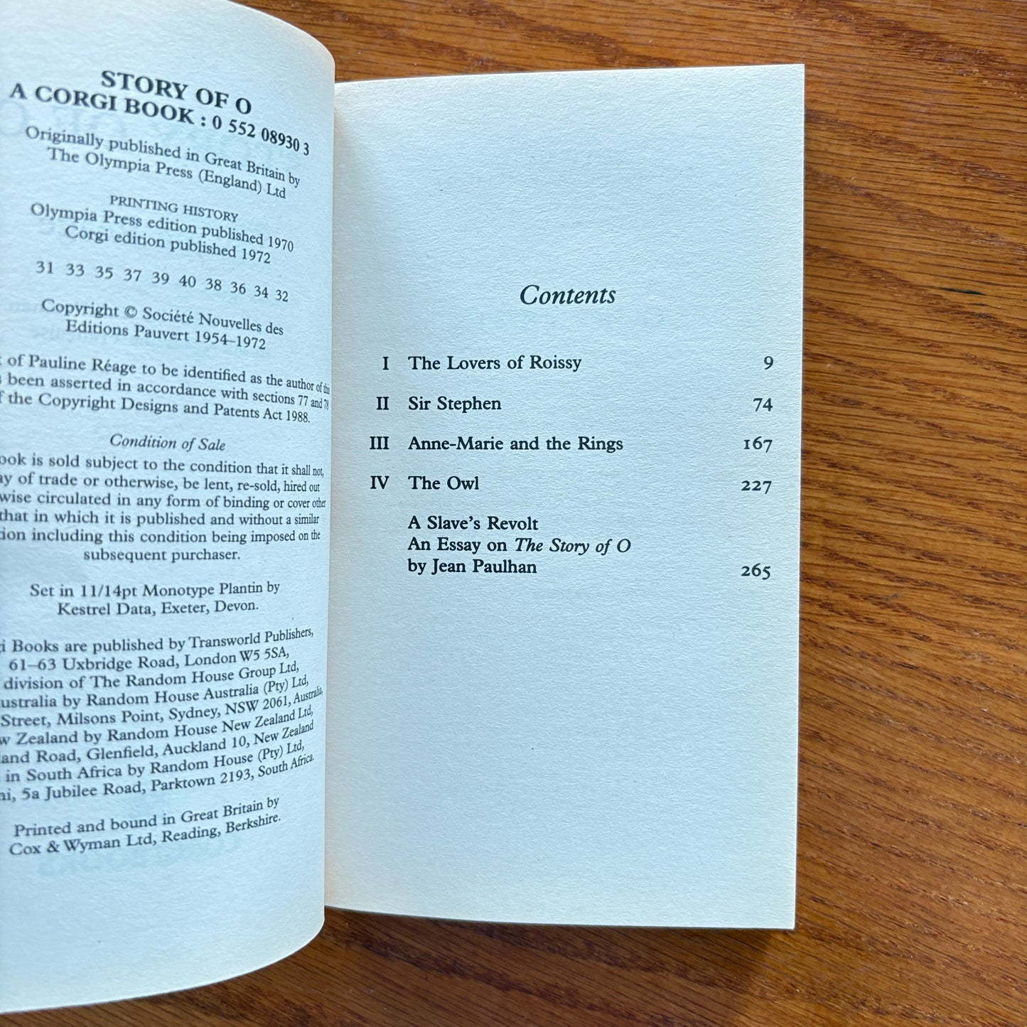 Pauline Réage - Story Of O