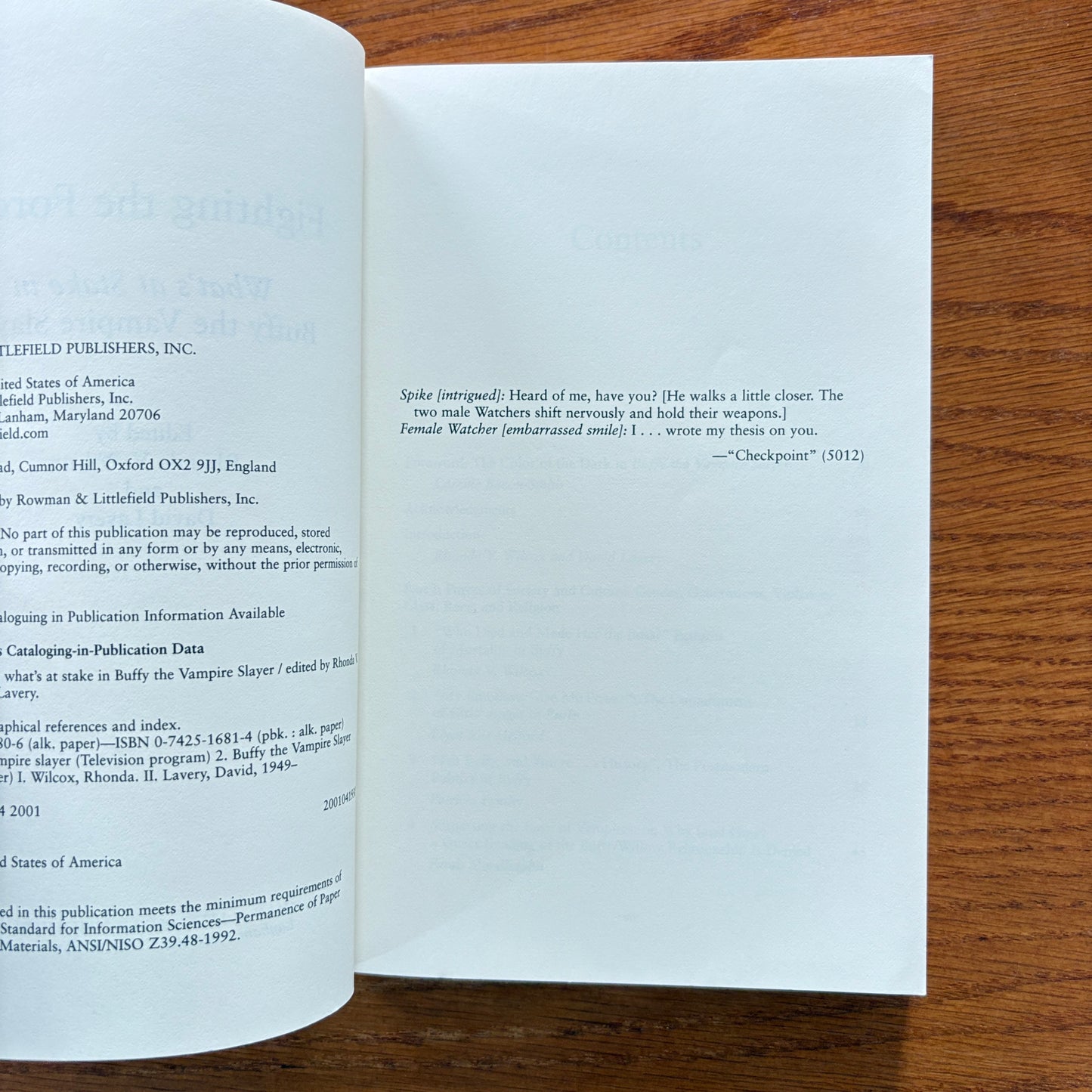 Fighting the Forces: What’s at Stake in Buffy the Vampire Slayer - Rhonda V. Wilcox & David Lavery,