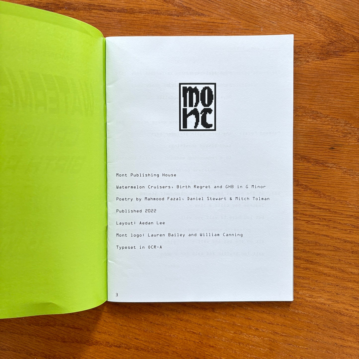 Watermelon Cruisers, Birth Regret and GHB in G Minor