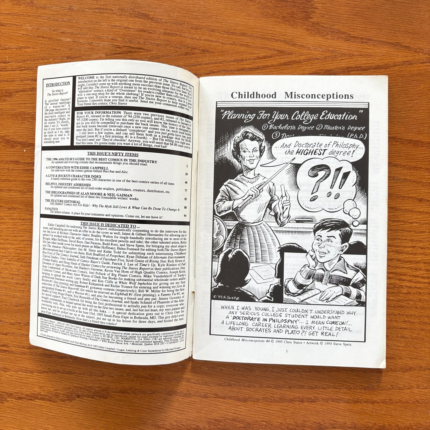 The Staros Report 1996