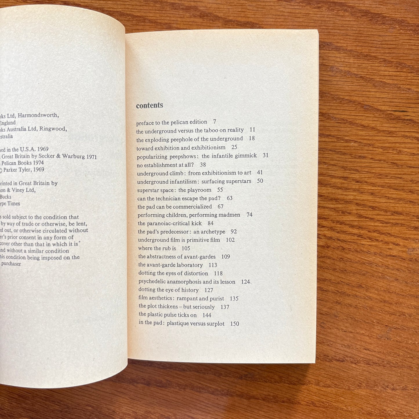 Underground Film - Parker Tyler