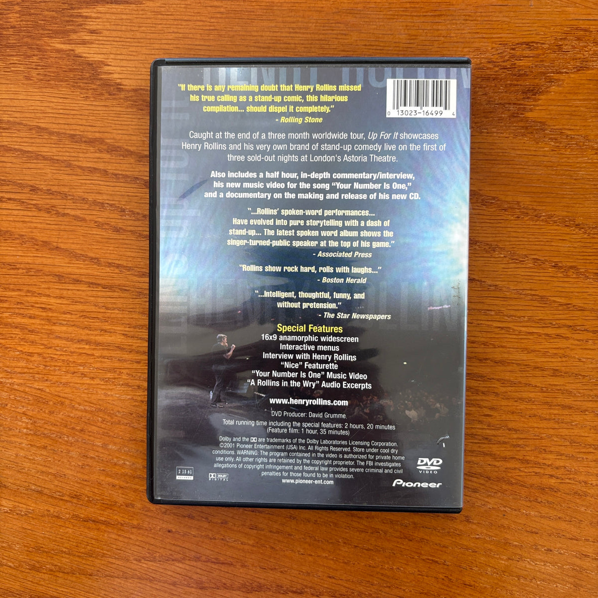 Henry Rollins: Up For It