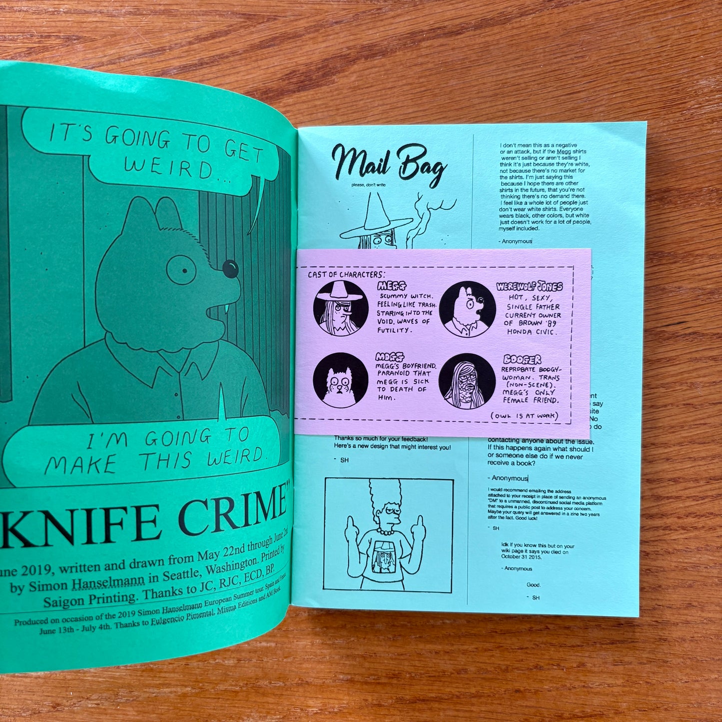 Simon Hanselmann - Knife Crime