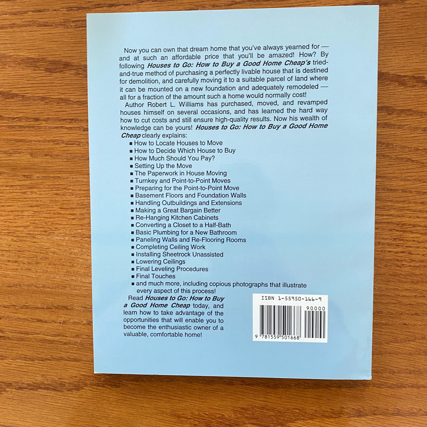 HOUSES TO GO: How to Buy a Good Home Cheap - Robert L. Williams