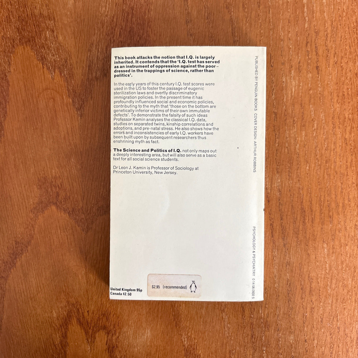 The Science and Politics of I.Q. - Leon J. Kamin