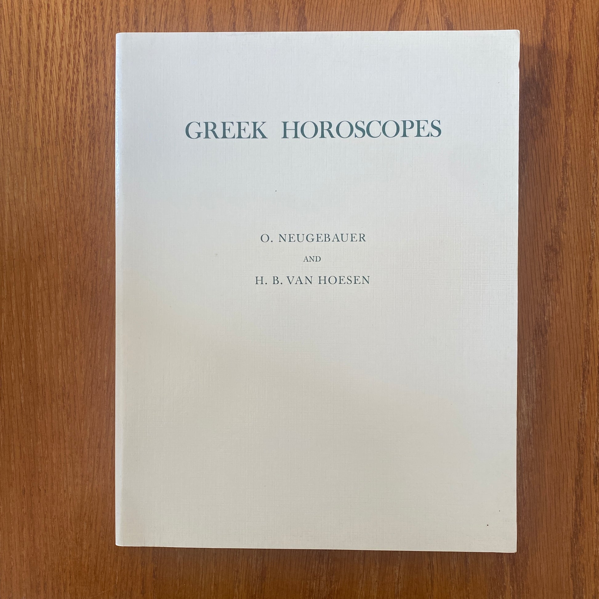 Astrology & Greek Horoscope book