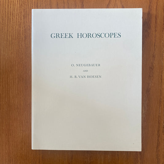 Astrology & Greek Horoscope book