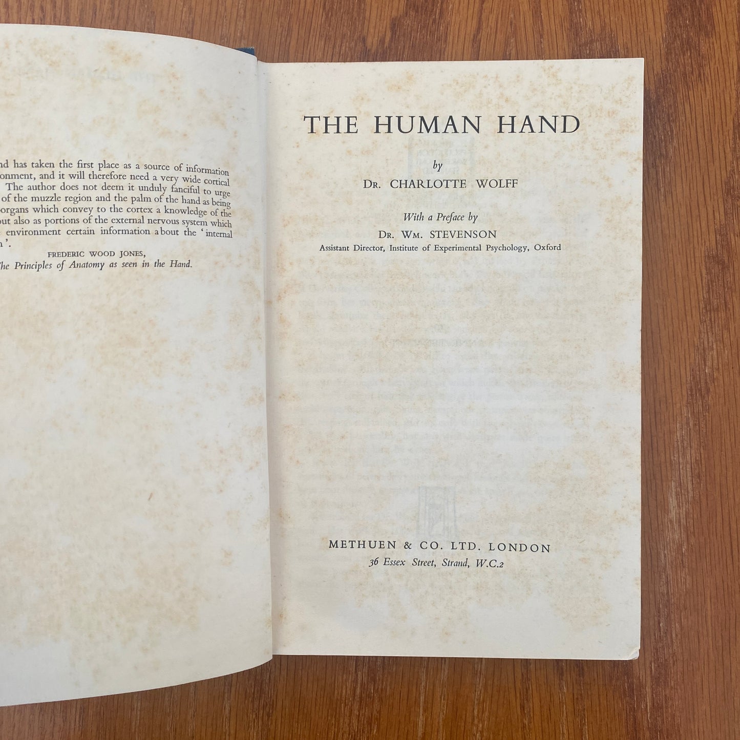 The Human Hand - Dr. Charlotte Wolff