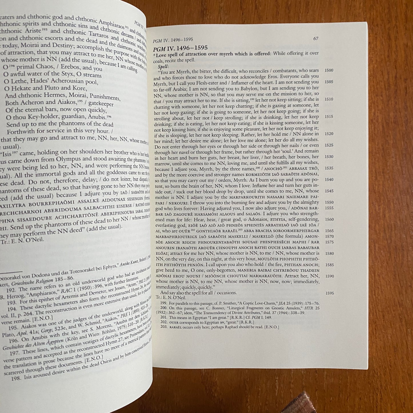 The Greek Magical Papyri In Translation: Including the Demotic Spells Second Edition Volume One: Texts With an Updated Bibliography - Hans Dieter Betz