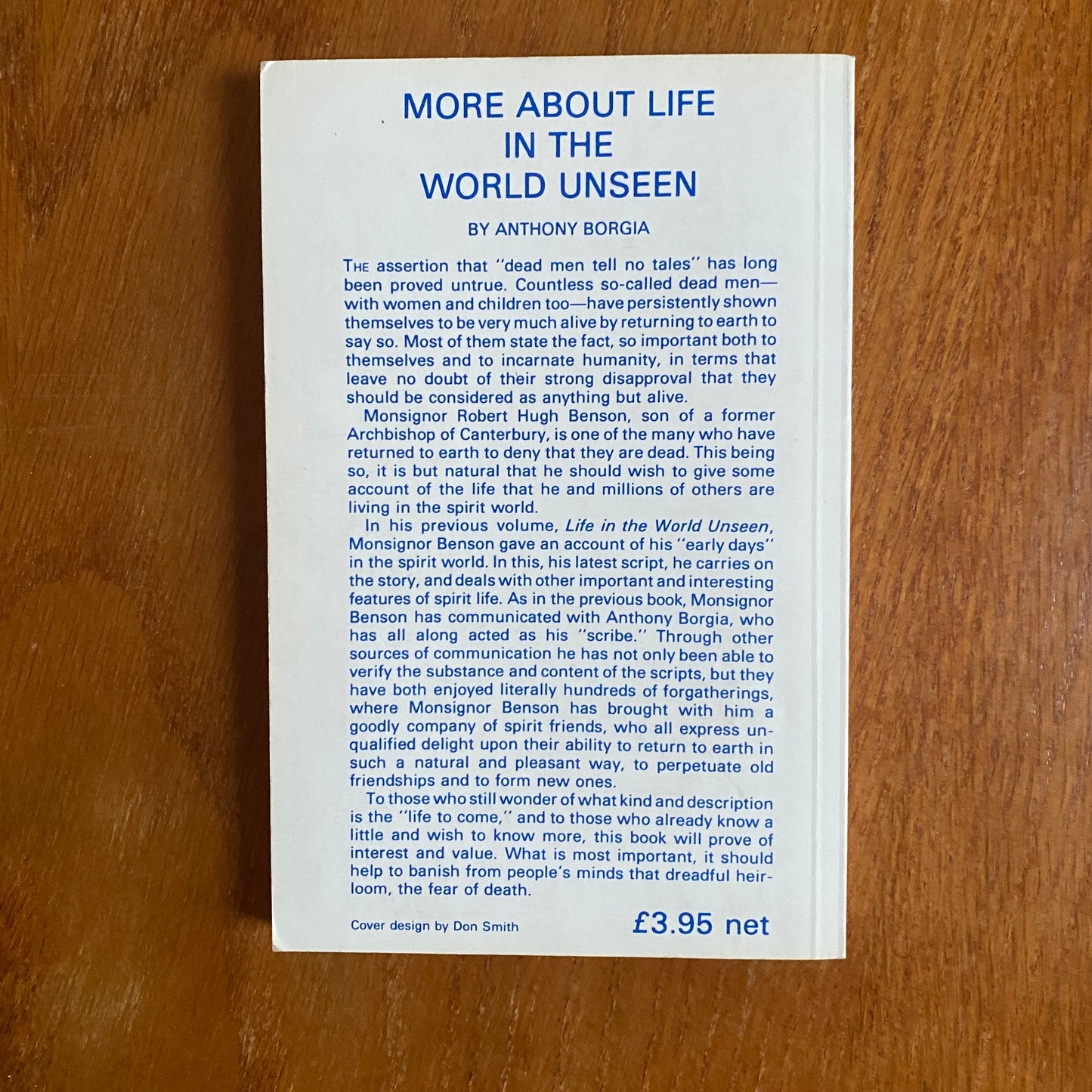 More About Life In The Unseen World - Anthony Borgia