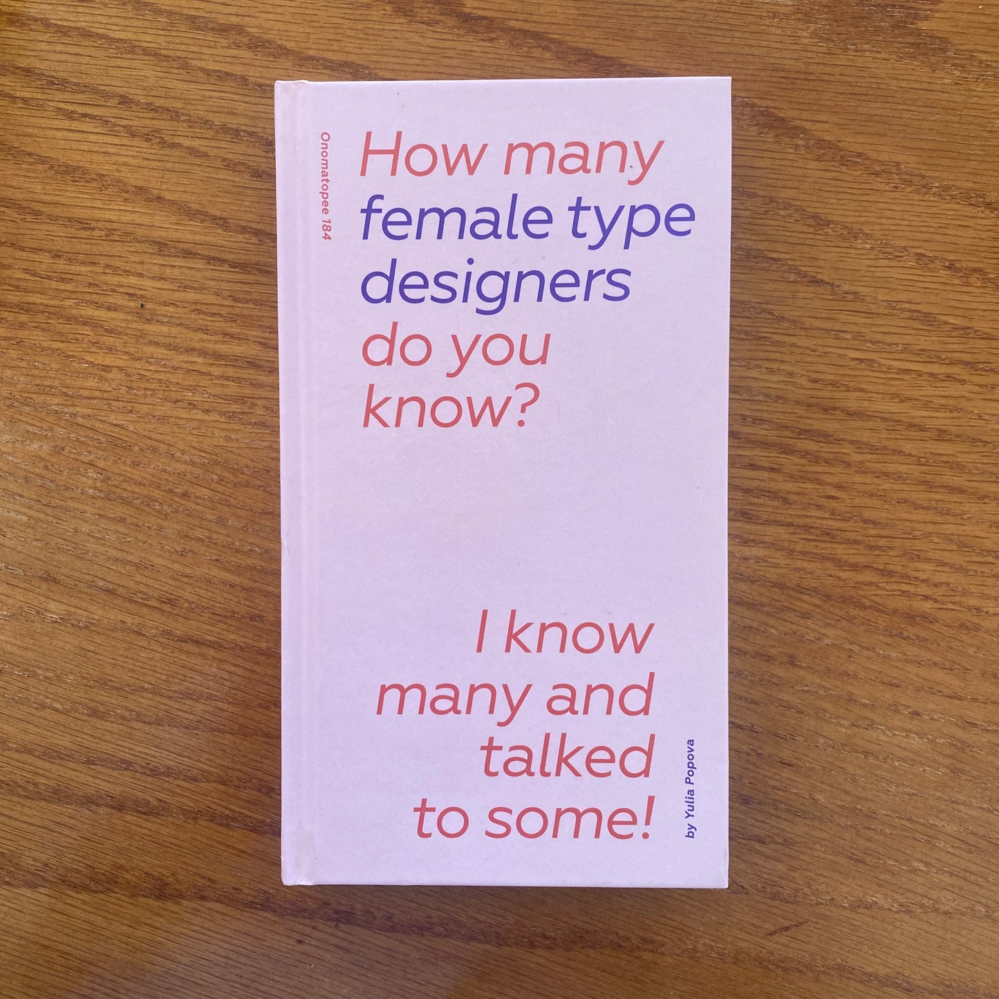 How many female type designers do you know? I know many and talked to some! - Yulia Popova