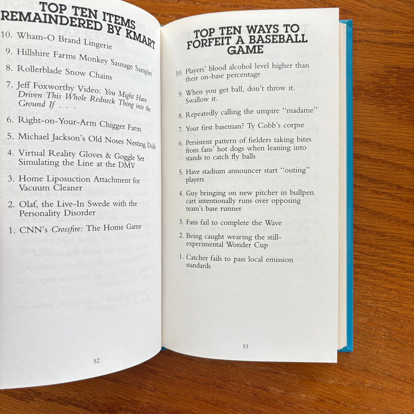 David Letterman's Book of Top Ten Lists: and Wedding Dress Patterns for the Husky Bride