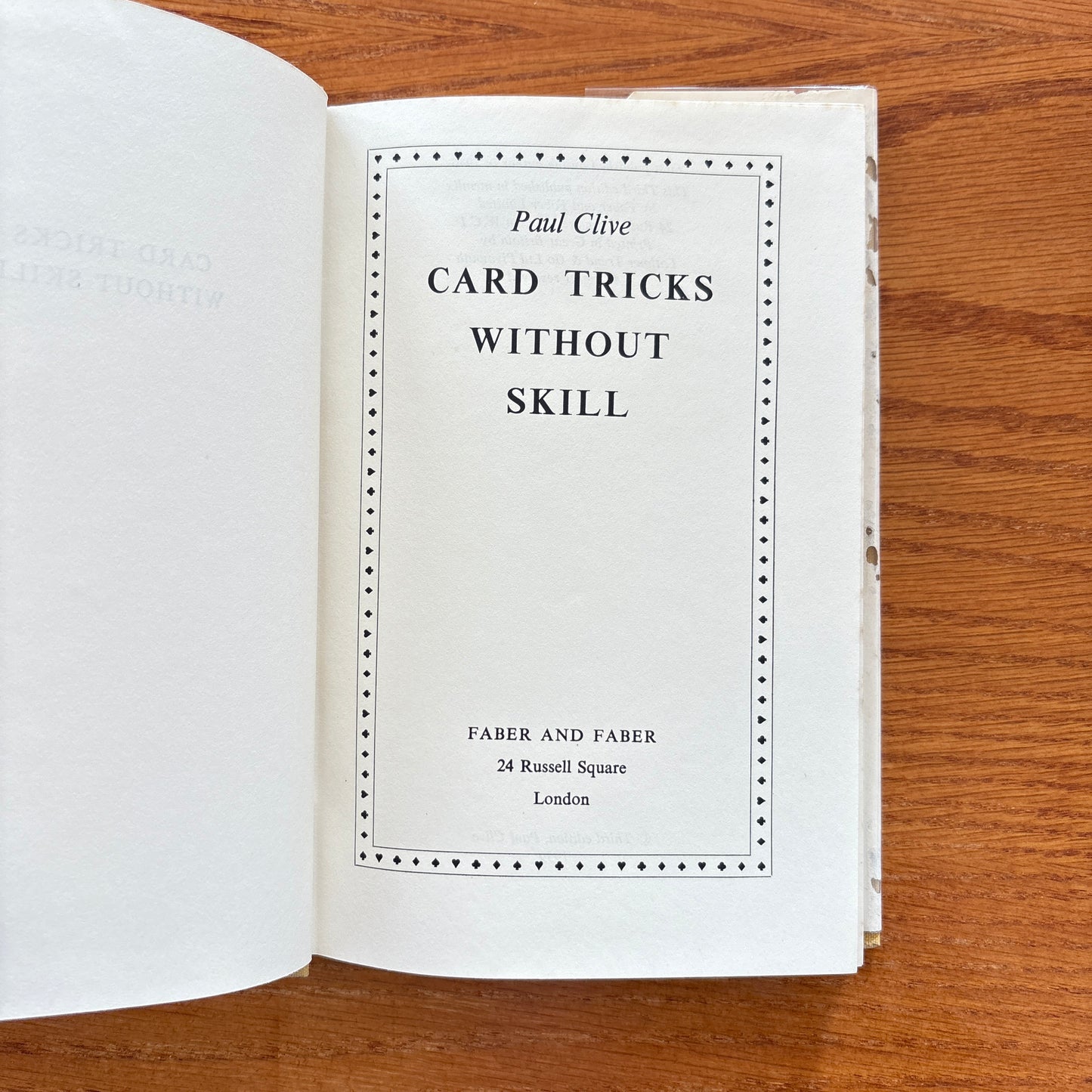 Card Tricks Without Skill - Paul Clive