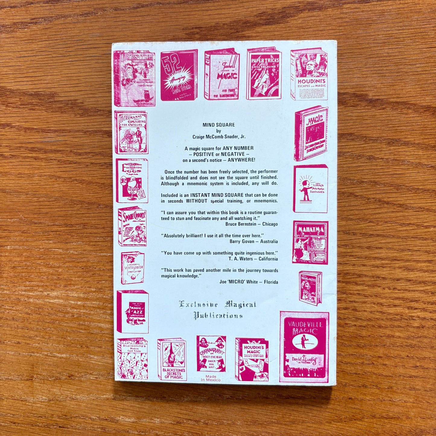 Mind Square - Craige MC Comb Snader, Jr., M.A., M.M.C.