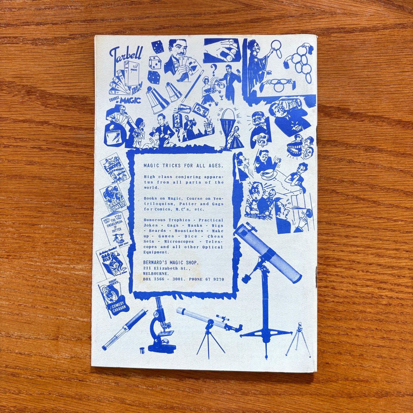 Bernards Magic Shop Catalogue 1967