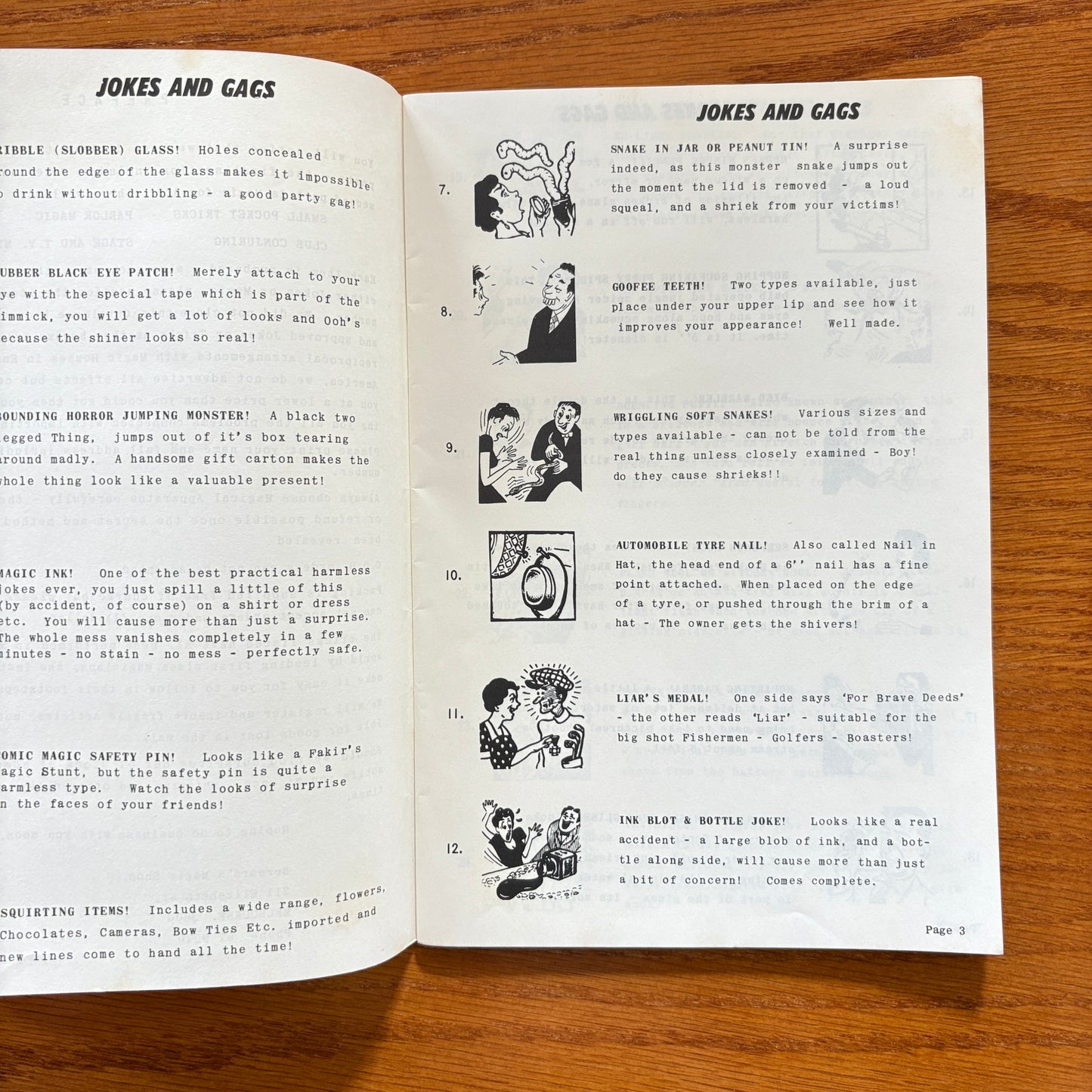 Bernards Magic Shop Catalogue 1967
