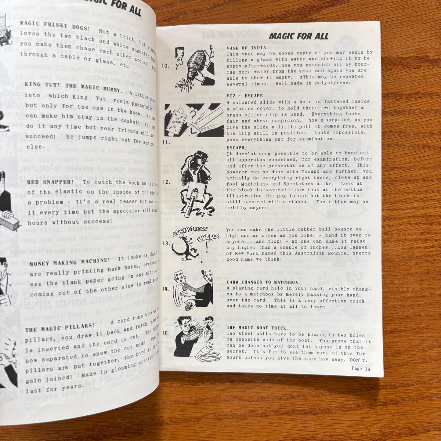 Bernards Magic Shop Catalogue 1967
