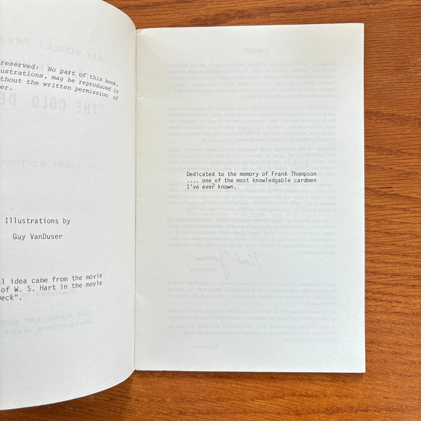 The Cold Deck - Frank Thompson