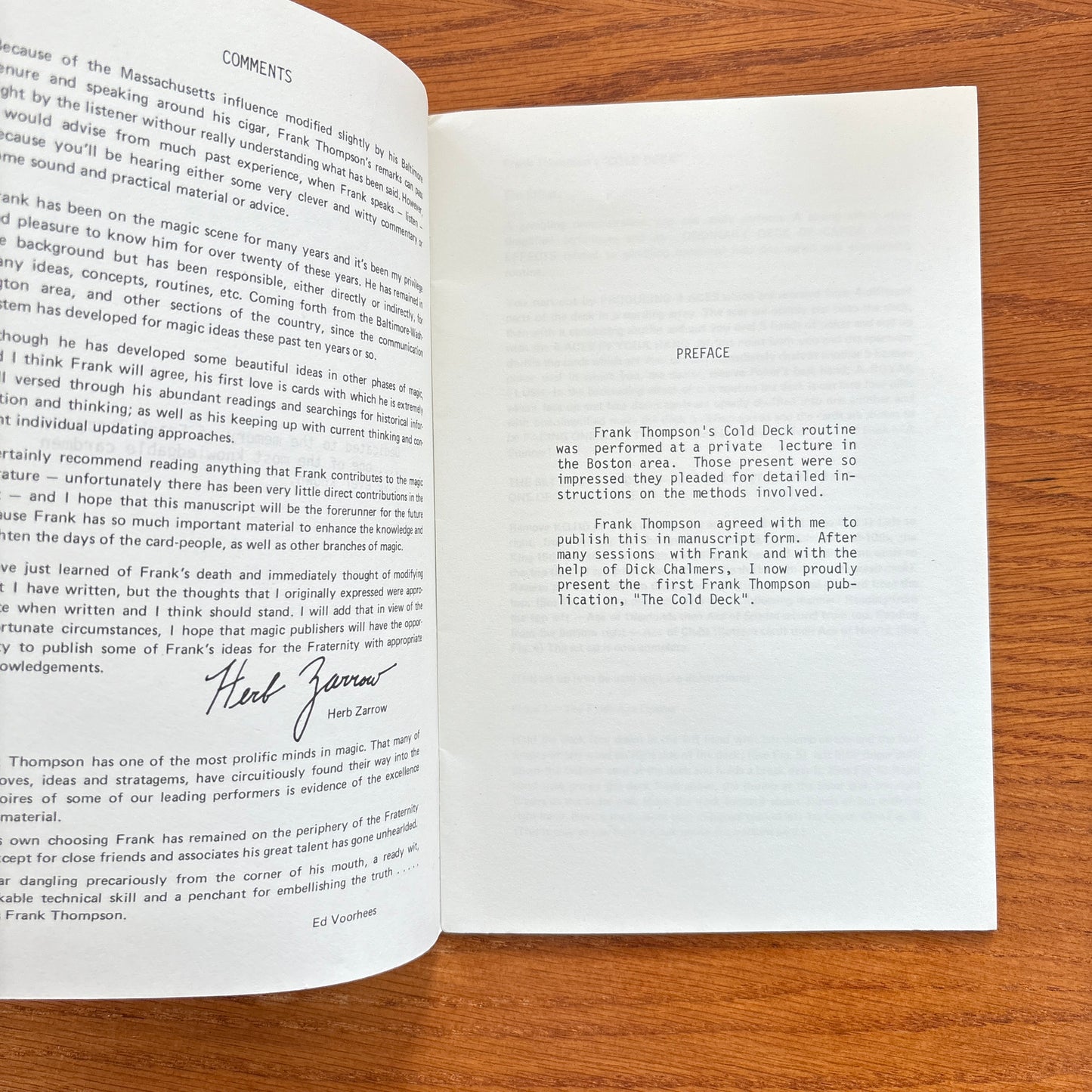 The Cold Deck - Frank Thompson