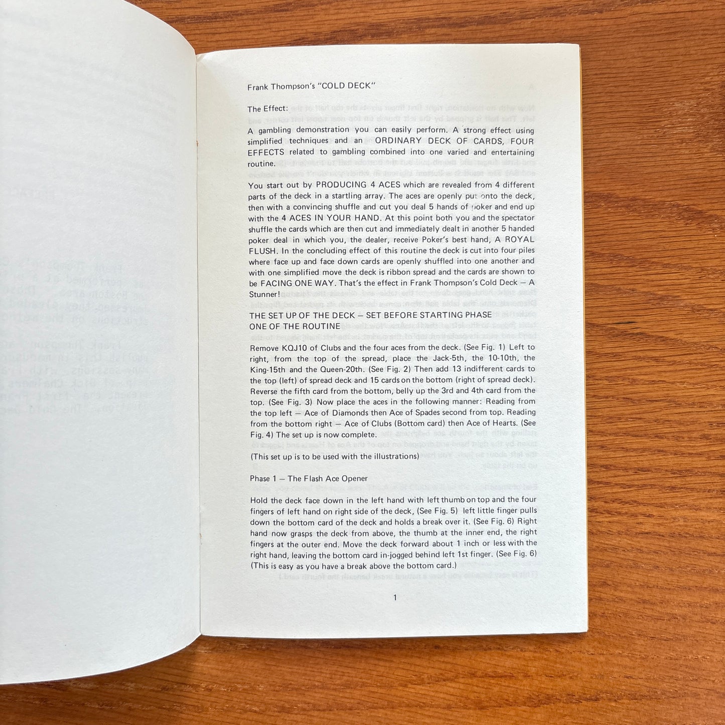 The Cold Deck - Frank Thompson